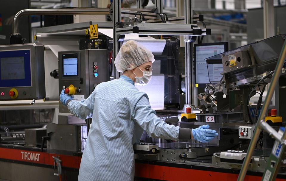 woman in food science factory